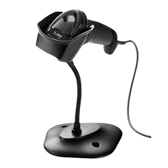 Wired Zebra DS2208 Handheld Barcode Scanner with Gooseneck Stand Black - Picture 6 of 10